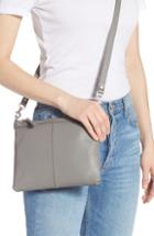 Treasure & Bond Sloane Pebbled Leather Crossbody Bag - Grey