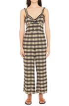 Women's Faithfull The Brand Cancun Plaid Jumpsuit - Black