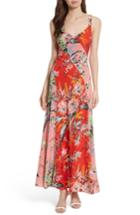Women's Diane Von Furstenberg Paneled Silk Maxi Dress - Pink