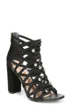 Women's Sam Edelman Yaeger Bootie Cage Sandal M - Black