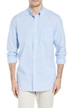 Men's Southern Tide Buck Island Regular Fit Stretch Check Sport Shirt - Blue