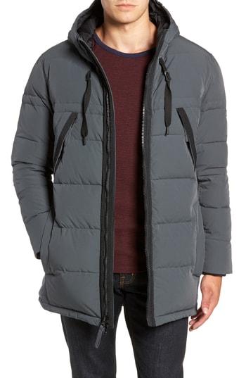 Men's Marc New York Holden Down & Feather Parka - Grey