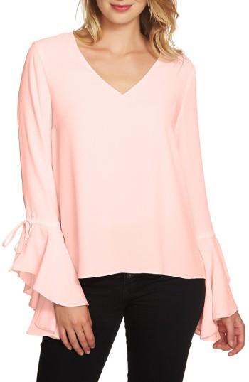 Women's 1.state Cascade Sleeve Blouse - Pink