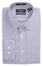 Men's Nordstrom Men's Shop Trim Fit Check Dress Shirt 32/33 - Purple