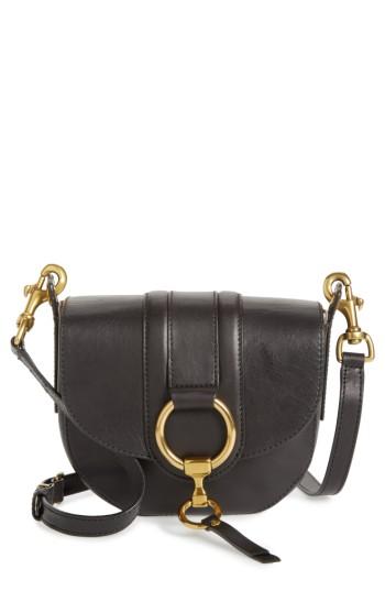 Frye Small Ilana Harness Leather Saddle Bag - Black