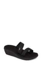 Women's Teva Voya Loma Wedge Sandal M - Black