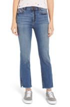 Women's Sp Black Split Hem Crop Flare Jeans - Blue