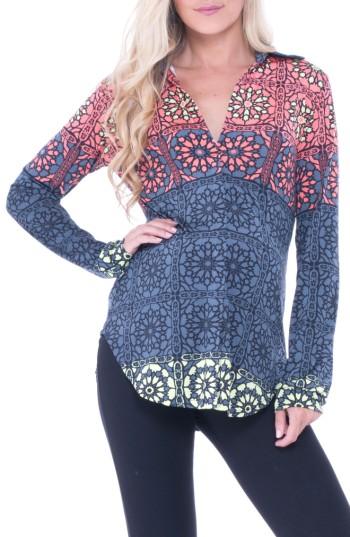 Women's Olian Print Maternity Top