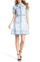 Women's Gal Meets Glam Collection Darla Cotton Toile Shirtdress - Blue