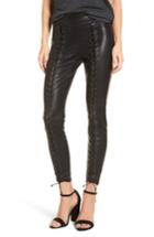 Women's Blanknyc Lace-up Faux Leather Pants - Black