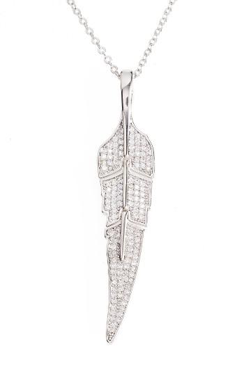 Women's Melinda Maria Feather Pendant Necklace