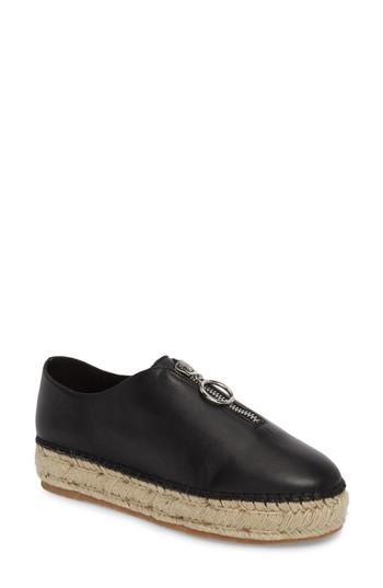 Women's Jslides Ryan Espadrille Flat M - Black