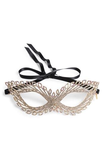 Tasha Crystal Mask, Size - Black
