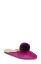 Women's Yosi Samra Vidi Genuine Rabbit Fur Loafer Mule M - Pink