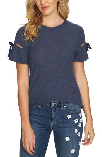 Women's Cece Bow Sleeve Knit Top - Blue