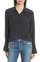 Women's Equipment Daphine Bell Cuff Silk Shirt - Black