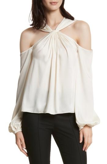Women's Elizabeth And James Minnie Twist Front Cold Shoulder Top
