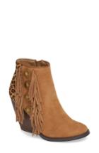 Women's Very Volatile Bellflower Genuine Calf Hair Bootie M - Brown