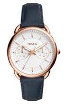 Women's Fossil Tailor Multifunction Leather Strap Watch, 35mm