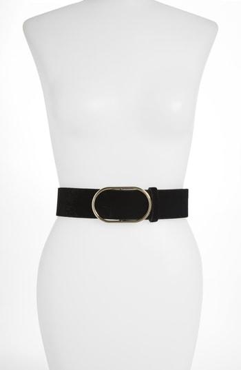 Women's Frame Velvet Belt - Noir