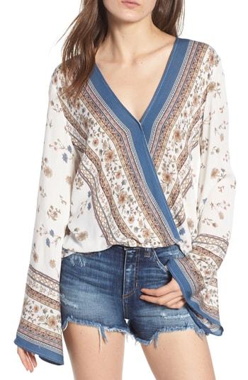 Women's Lost + Wander Tulum Bell Sleeve Top - Ivory