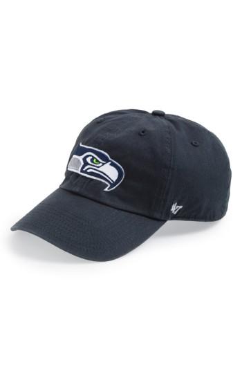 Men's '47 'seattle Seahawks - Clean Up' Cap - Blue