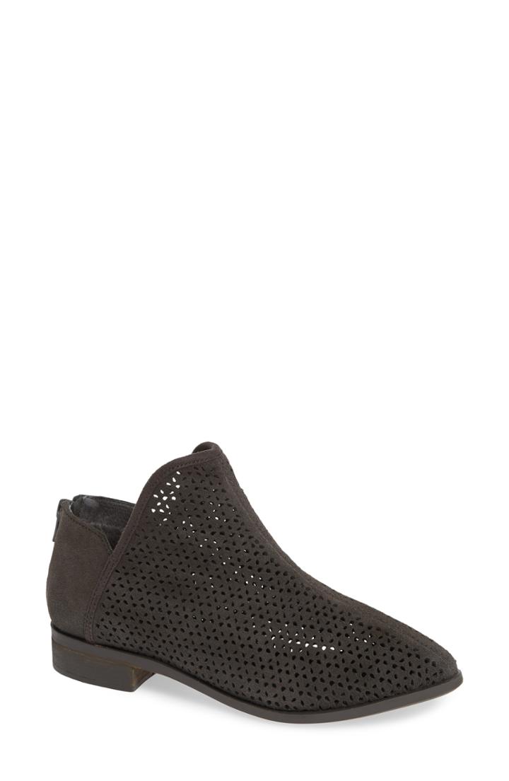 Women's Kelsi Dagger Brooklyn Alley Perforated Bootie .5 M - Grey