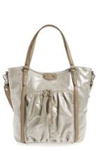 Mz Wallace 'small Nikki' Bedford Nylon Tote - Beige