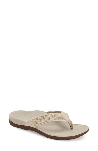 Women's Vionic 'tide - Rhinestones' Flip Flop M - Metallic