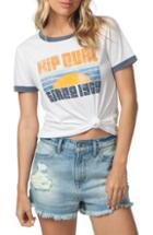 Women's Rip Curl Sunset Ringer Tee - White