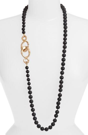 Women's Simon Sebbag Matte Onyx Bead Necklace