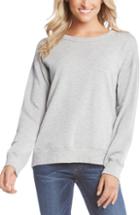 Women's Karen Kane Imitation Pearl Embellished Sweatshirt - Grey