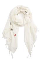 Women's Madewell Embroidered Making Faces Scarf
