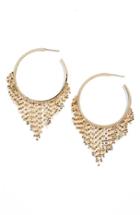 Women's Lana Jewelry Medium Fringe Hoop Earrings