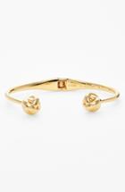 Women's Kate Spade New York 'dainty Sparklers' Knot Hinged Cuff