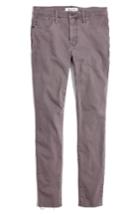 Women's Madewell 9-inch High-rise Skinny Jeans: Raw-hem Garment-dyed Edition - Grey