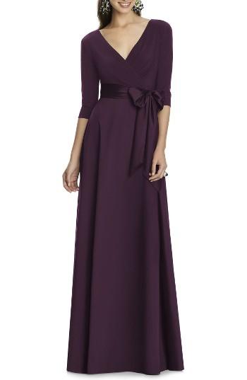 Women's Alfred Sung Jersey Bodice A-line Gown