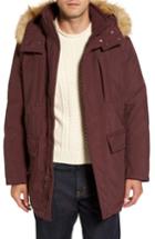 Men's Marc New York Down Jacket With Faux Fur Trim - Red
