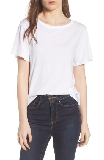 Women's Bp. Twist Back Tee, Size - White