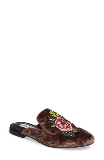Women's Steve Madden Hugh Embellished Mule .5 M - Pink