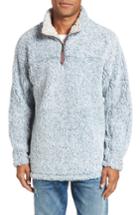 Men's True Grit Marled Quarter Zip Pullover - Blue