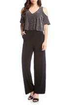 Women's Karen Kane Cold Shoulder Glitter Jumpsuit