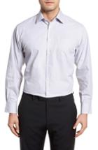 Men's Nordstrom Men's Shop Classic Fit Non-iron Stripe Dress Shirt .5 33 - Grey