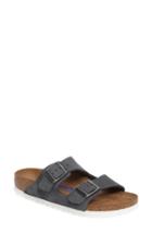 Women's Birkenstock Arizona Birko-flor Soft Footbed Slide Sandal -5.5us / 36eu B - Grey