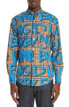 Men's Burberry London Jameson Plaid Shirt - Blue