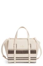 Kate Spade New York Daniels Drive - Small Stripe Abigail Satchel - Black