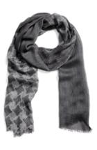 Men's John Varvatos Houndstooth Scarf, Size - Grey