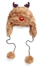 Women's Collection Xiix Reindeer Trapper Hat - Brown