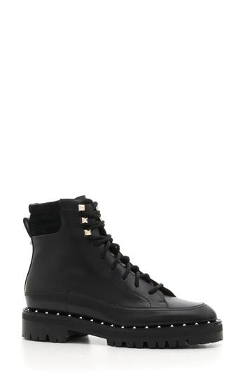 Women's Valentino Garavani Rockstud Soul Combat Boot Us / 36eu - Black