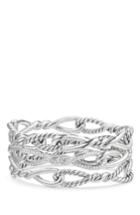 Women's David Yurman Continuance Multi Row Cuff Bracelet With Diamonds